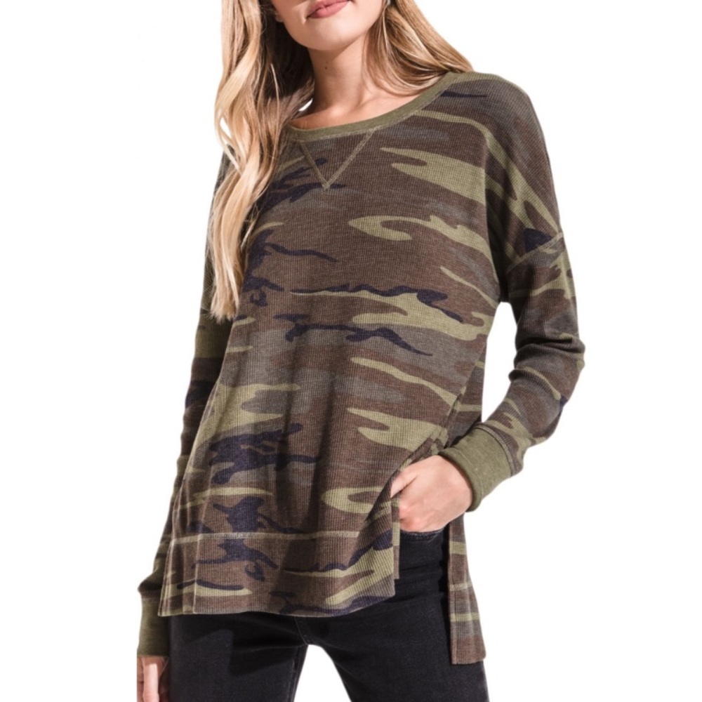 Z Supply Top - Camo Thermal